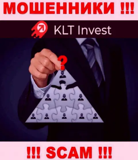 Нет возможности выяснить, кто именно является руководителем организации KLTInvest Com - это стопроцентно ворюги