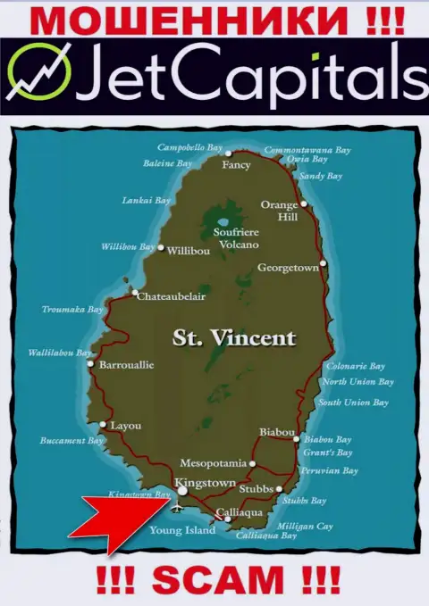 Кингстаун, Сент-Винсент и Гренадины - здесь, в оффшорной зоне, пустили корни шулера JetCapitals