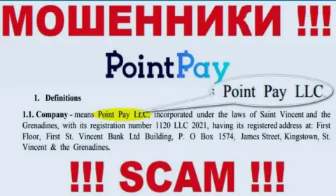 Point Pay LLC - это организация, владеющая internet-ворюгами Поинт Пай