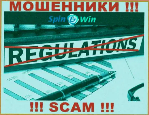 Будьте очень осторожны, у мошенников Spin Win нет регулятора