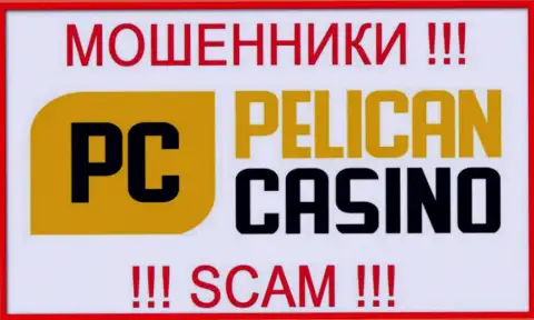 Лого МОШЕННИКА PelicanCasino Games