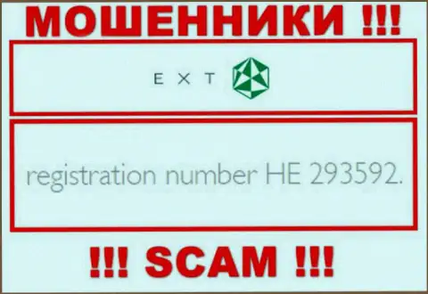 Регистрационный номер Экзанте - HE 293592 от кражи вкладов не спасает
