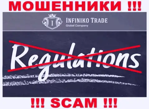 Infiniko Trade без проблем украдут ваши денежные вклады, у них вообще нет ни лицензии, ни регулирующего органа