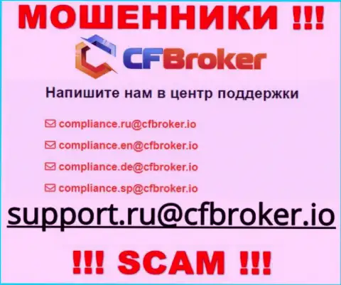 На сайте разводил CFBroker размещен этот е-майл, куда писать сообщения нельзя !