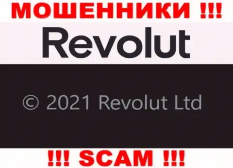 Юридическое лицо Revolut - это Revolut Limited, именно такую информацию представили ворюги на своем сайте