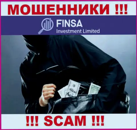 Не верьте в возможность заработать с обманщиками FinsaInvestmentLimited Com - это ловушка для лохов