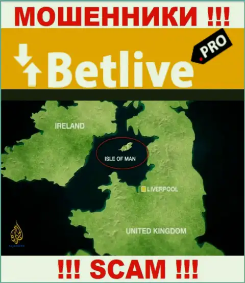 BetLive Pro пустили свои корни в офшоре, на территории - Isle of Man