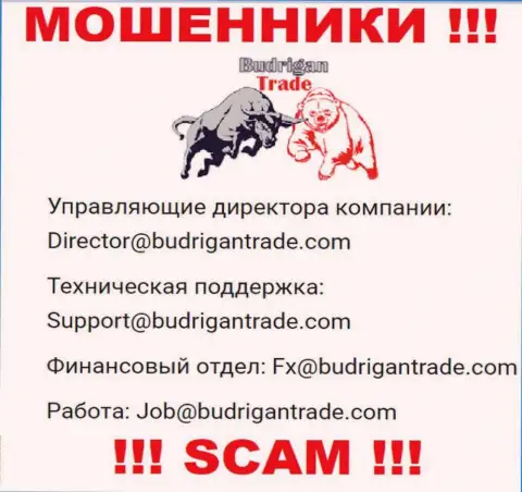 Не пишите сообщение на e-mail BudriganTrade - это мошенники, которые сливают вложенные деньги доверчивых клиентов
