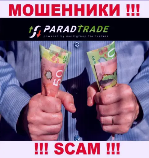 В дилинговой организации Parad Trade разводят игроков на уплату несуществующих налоговых платежей