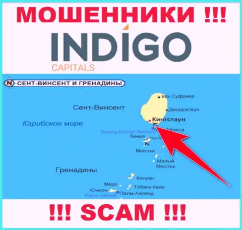 Жулики IndigoCapitals Com базируются на оффшорной территории - Kingstown, St Vincent and the Grenadines