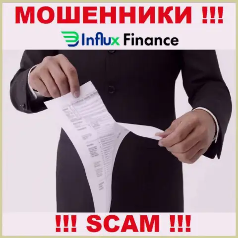 InFlux Finance не смогли получить разрешения на ведение деятельности - это МОШЕННИКИ