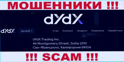 Избегайте сотрудничества с компанией dYdX !!! Предоставленный ими официальный адрес - это липа