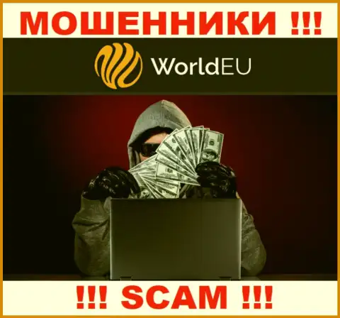 Не верьте в рассказы internet-мошенников из конторы World EU, разведут на средства и не заметите