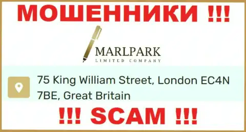 Официальный адрес MarlparkLtd Com, представленный у них на web-портале - фейковый, будьте очень бдительны !