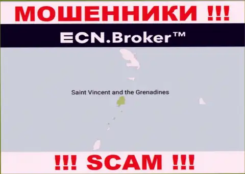 Находясь в офшорной зоне, на территории St. Vincent and the Grenadines, ECN Broker беспрепятственно дурачат клиентов