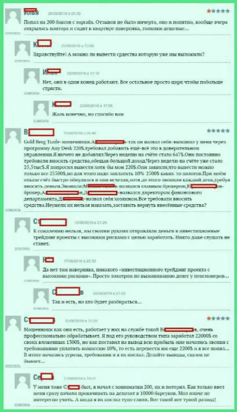 Отзывы трейдеров Форекс дилинговой компании Супра ФН, размещенные ими лично на интернет-сайте боэксперт ру
