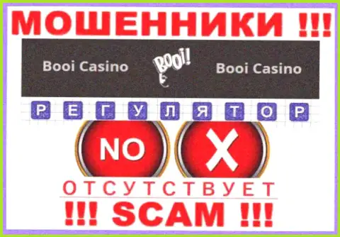 Регулятора у конторы Booi Casino нет !!! Не стоит доверять данным мошенникам вложенные средства !!!